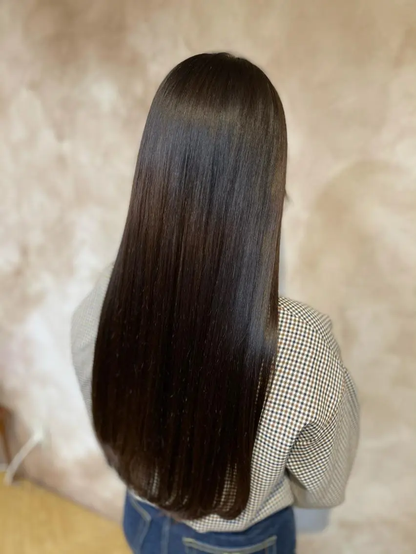 ロング 縮毛矯正 antica YOSHIのヘアスタイル