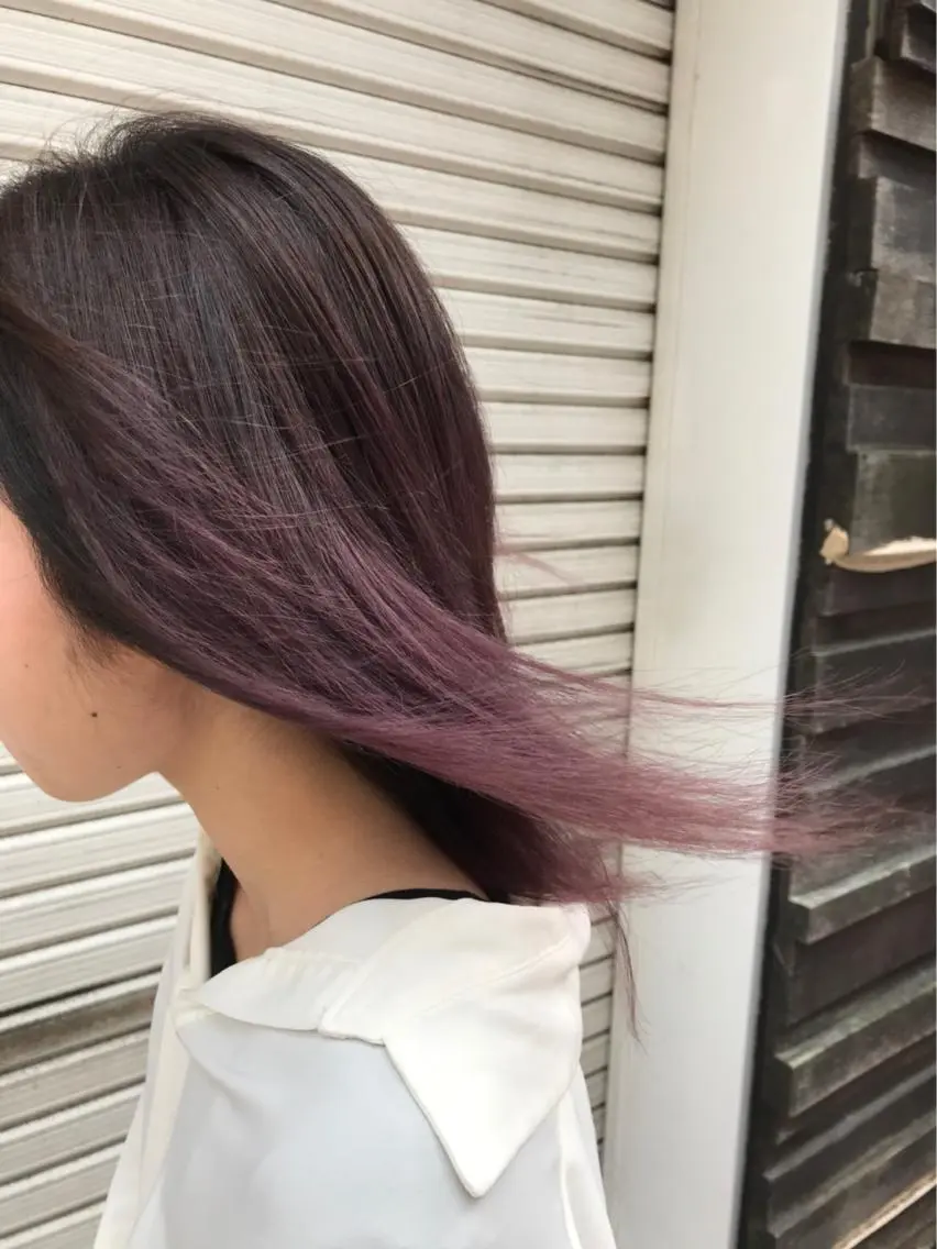 ミディアム カラー グラデーションカラー ラベンダーカラー Blanco Color&Careのヘアスタイル