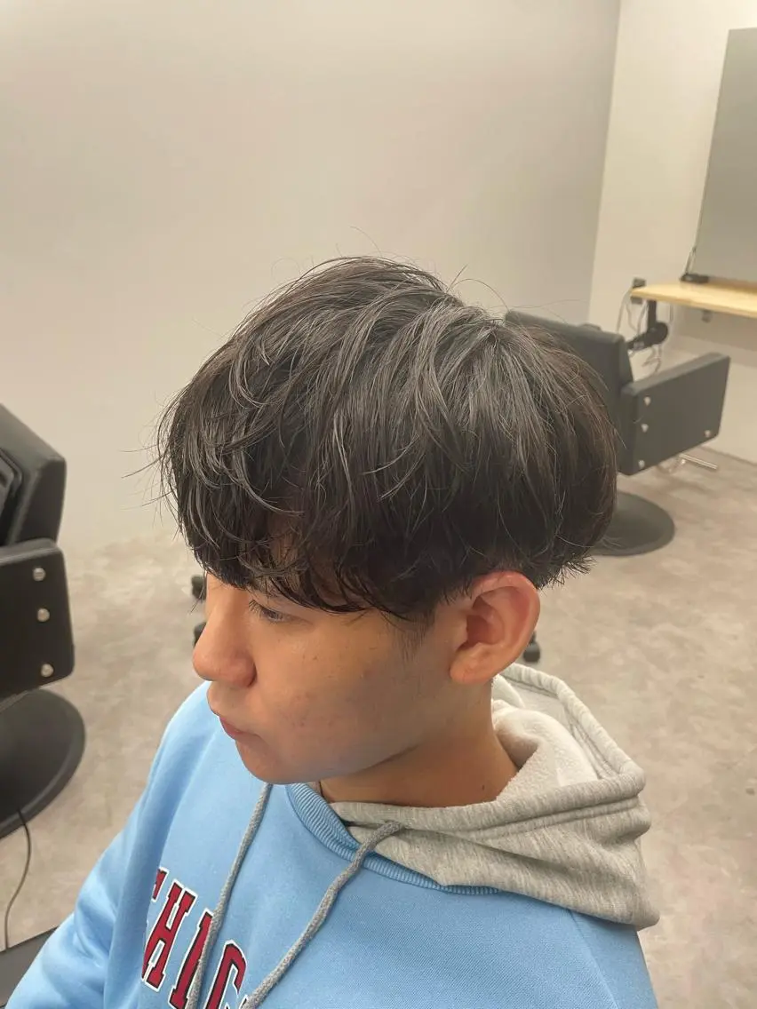 ショート パーマ ヘアアレンジ メンズ カット パーマ ⚡️王道メンズ⚡️ 北千住駅近!のヘアスタイル