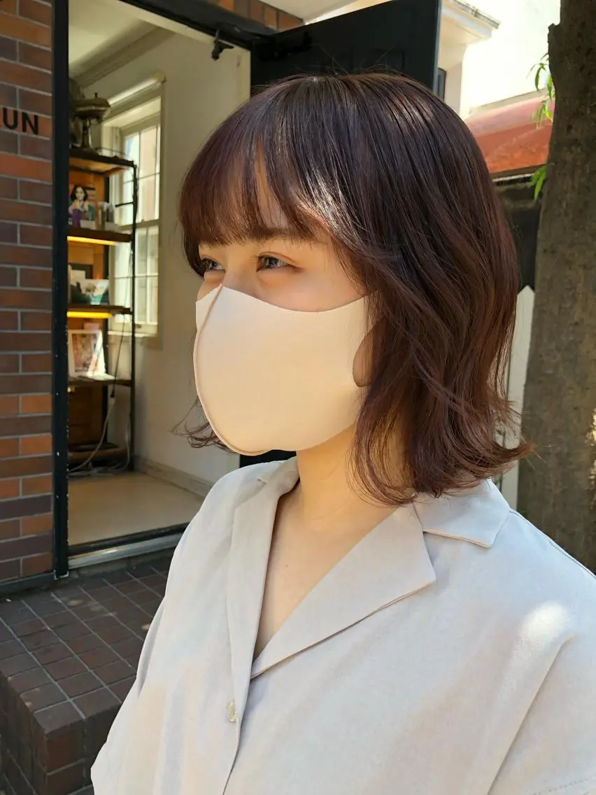 ミディアム カラー eri kinjoのヘアスタイル