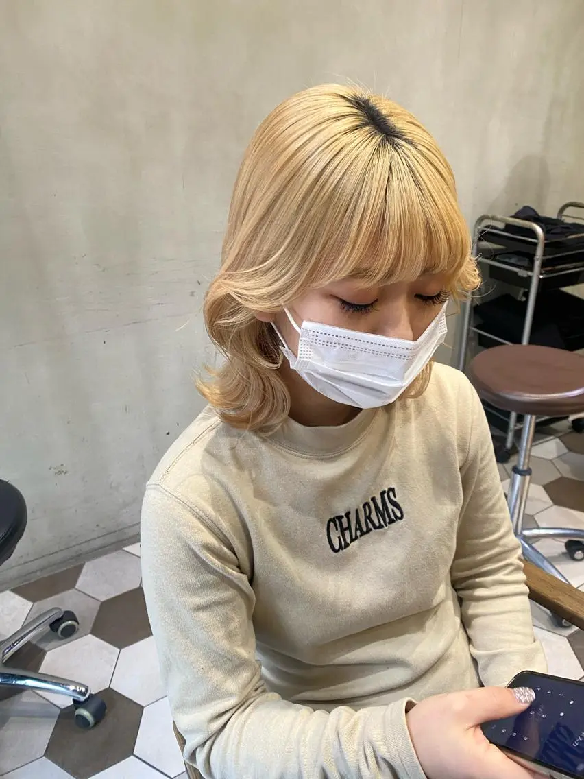 ミディアム 髪質改善韓国レイヤー SHIORI🦋のヘアスタイル