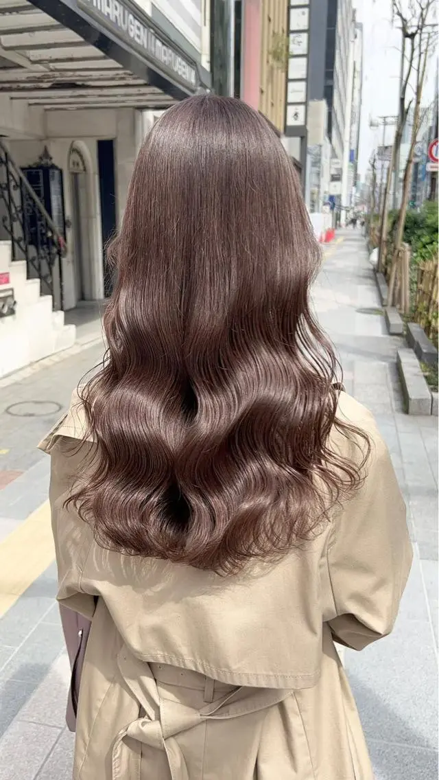 ロング カラー カット ヘアカラー トリートメント ‎🤍髪質改善‎🤍 レイヤーカット‎🤍のヘアスタイル