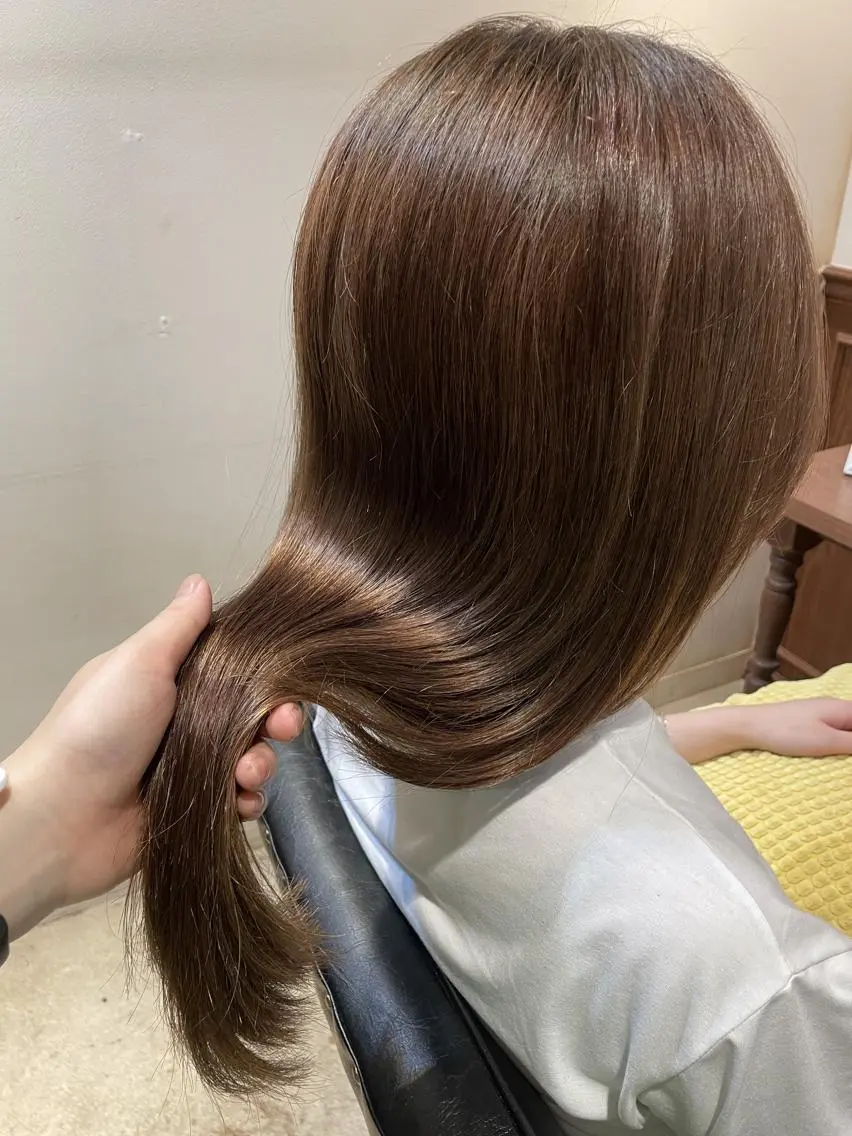 ロング カラー カット ヘアカラー トリートメント ｅｒｉ 🧴🫧のヘアスタイル
