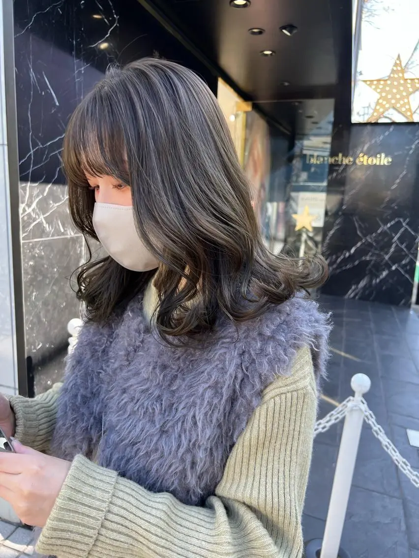 セミロング カラー カット ヘアカラー トリートメント 似合わせヘア🫶🏻 つきいてるみのヘアスタイル