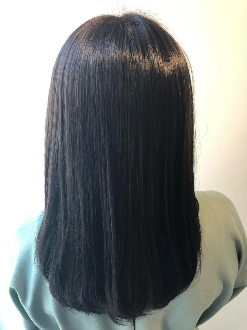 セミロング たけだ れなのヘアスタイル