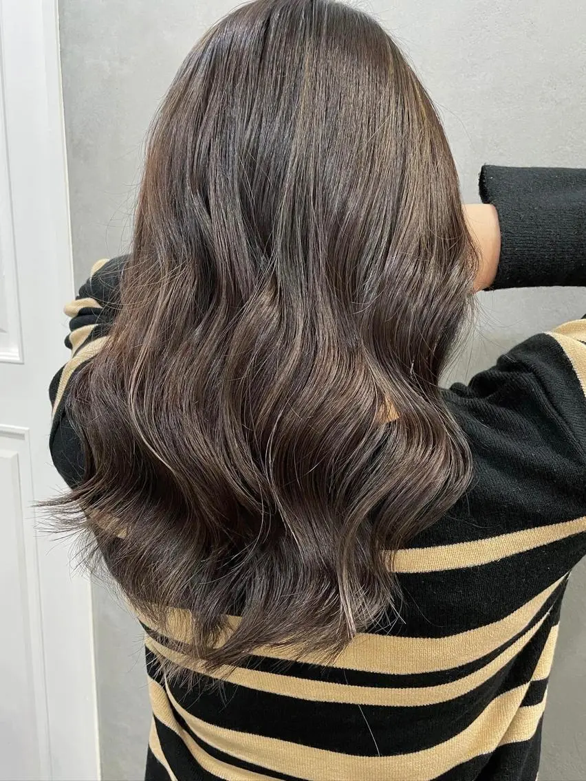 セミロング カラー 北間 寛哉のヘアスタイル