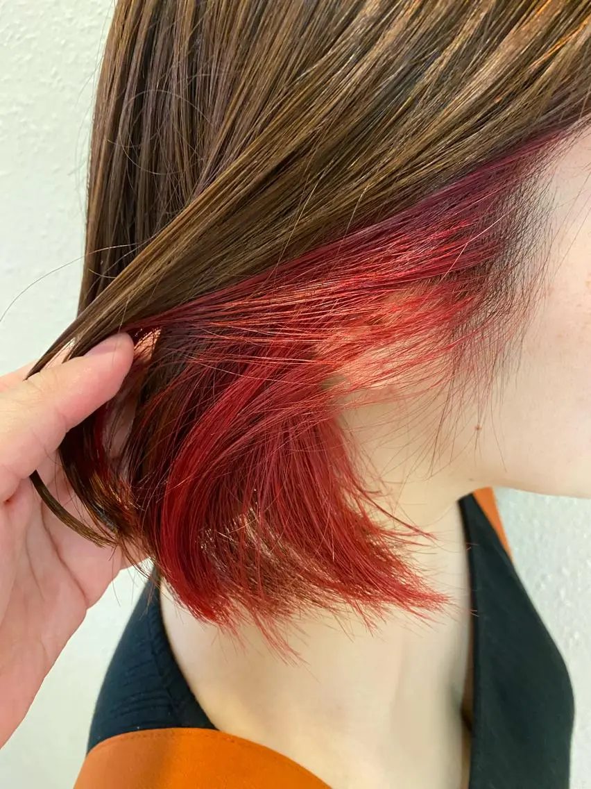 ミディアム カラー ヘアカラー トリートメント 中川 茜里のヘアスタイル