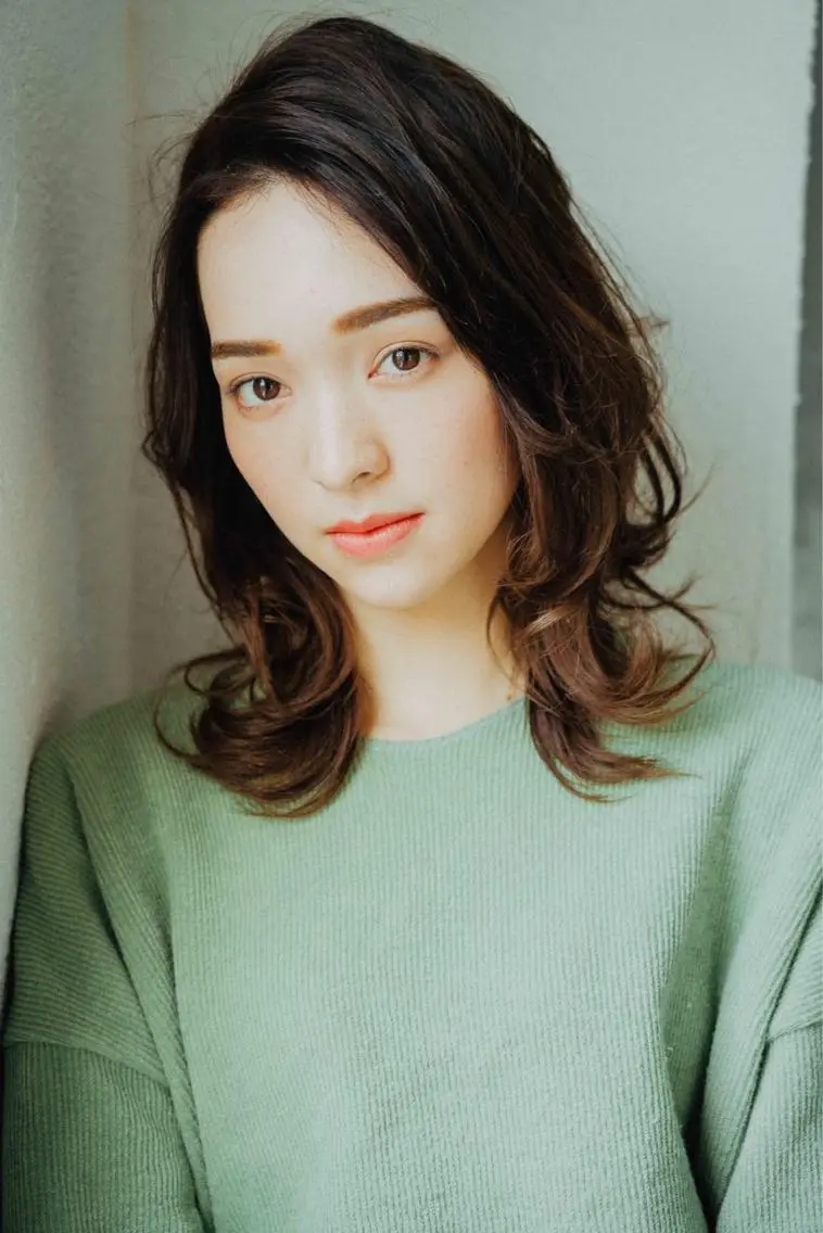 ミディアム カラー パーマ ヘアアレンジ メンズ キッズ ネイル マツエク・マツパ メンズウルフカット アディクシーカラー 透明感カラー ボブ ウルフカット 藤井 仁紀のヘアスタイル