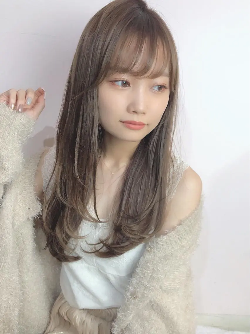 ロング カット ヘアカラー トリートメント 具志 正太のヘアスタイル