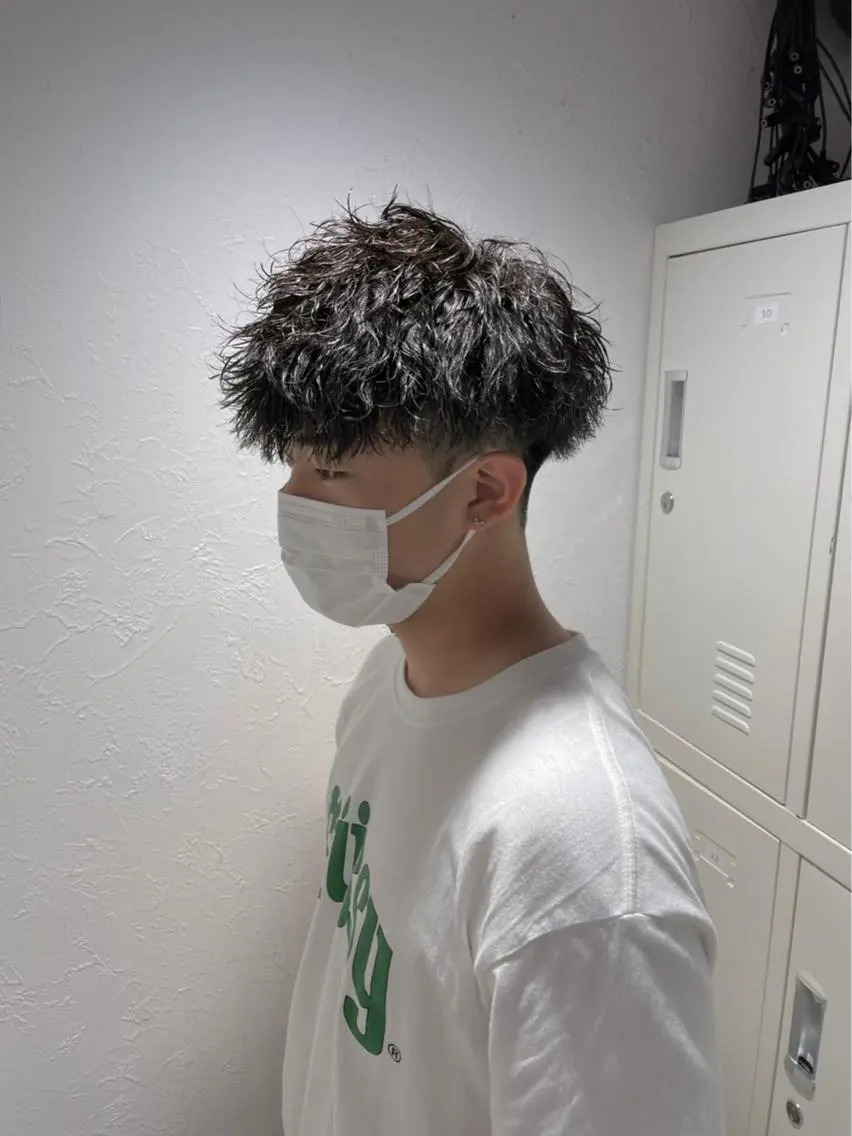 ショート カラー パーマ 縮毛矯正 【メンズ特化】 笹目純のヘアスタイル