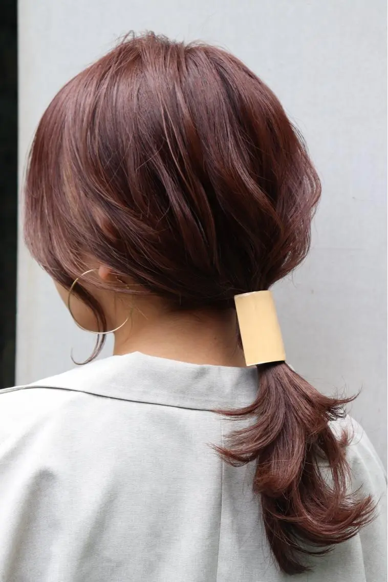 セミロング カラー ヘアアレンジ 🐧銀座/ショート/ ショートボブ広瀬🐧のヘアスタイル