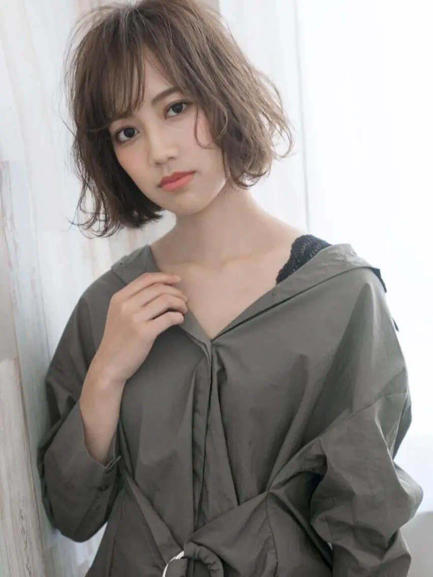 セミロング カラー パーマ ヘアアレンジ キッズ ネイル マツエク・マツパ ✨落ち着いた接客 💡高橋優也💡のヘアスタイル