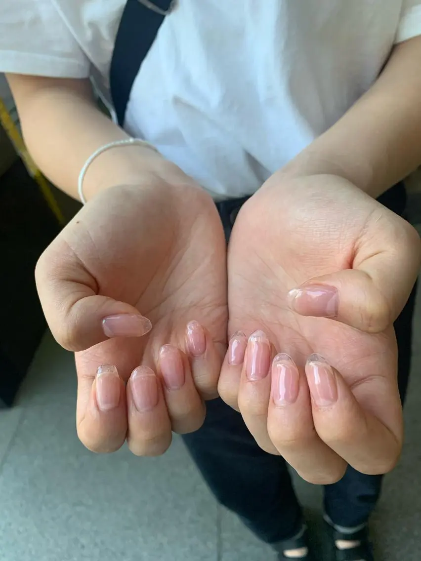 ネイル ハンドネイル なぽ ❤︎長さだし / 韓国nailのネイルデザイン