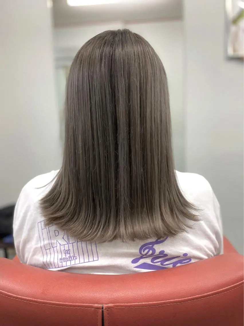セミロング カラー メンズ 🧡可愛い色落ち🧡 ハイトーン特化🧡のヘアスタイル