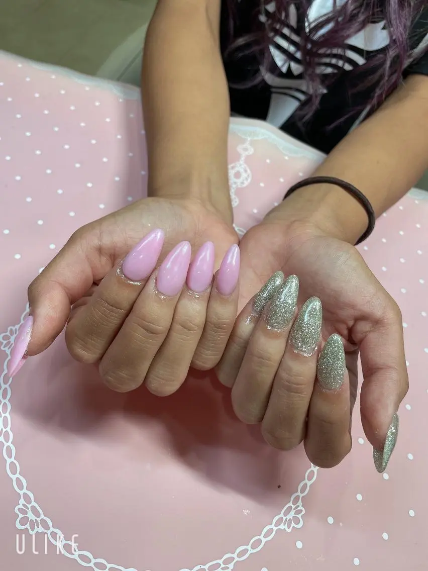 ミディアム ネイル ハンドネイル 《LB》ラブリエ Nail&eyeのマツエク・マツパデザイン