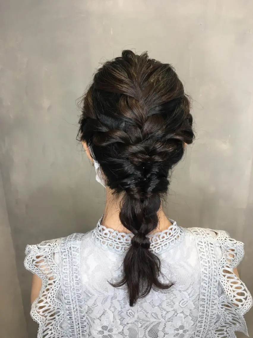 ミディアム ヘアアレンジ 伊藤 いほみのマツエク・マツパデザイン