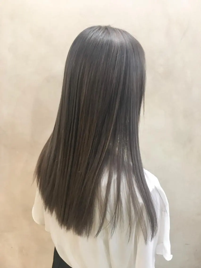 ロング カラー 中田 敏明のヘアスタイル