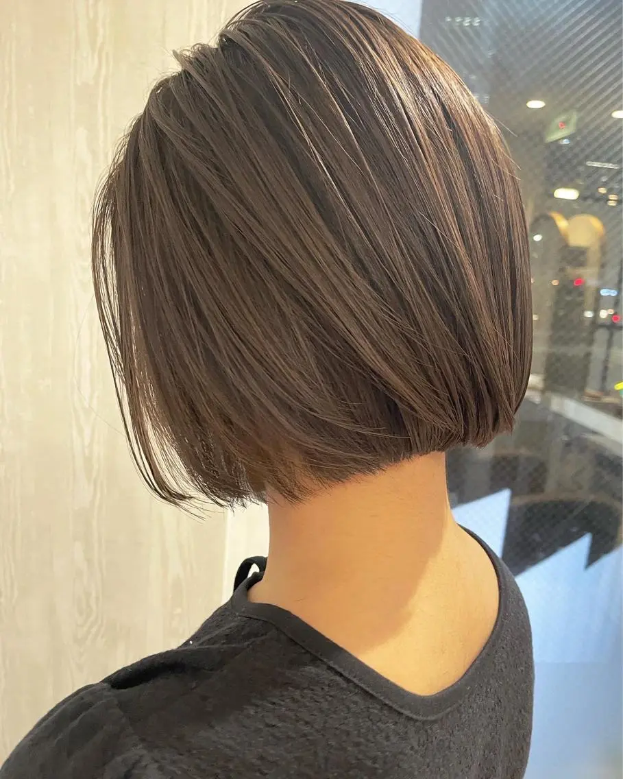 ショート カラー アッシュ ベージュカラー 透明感カラー ボブ 外国人風カラー カット ヘアカラー トリートメント 河合秀明/ショート /ボブ/レイヤーのヘアスタイル