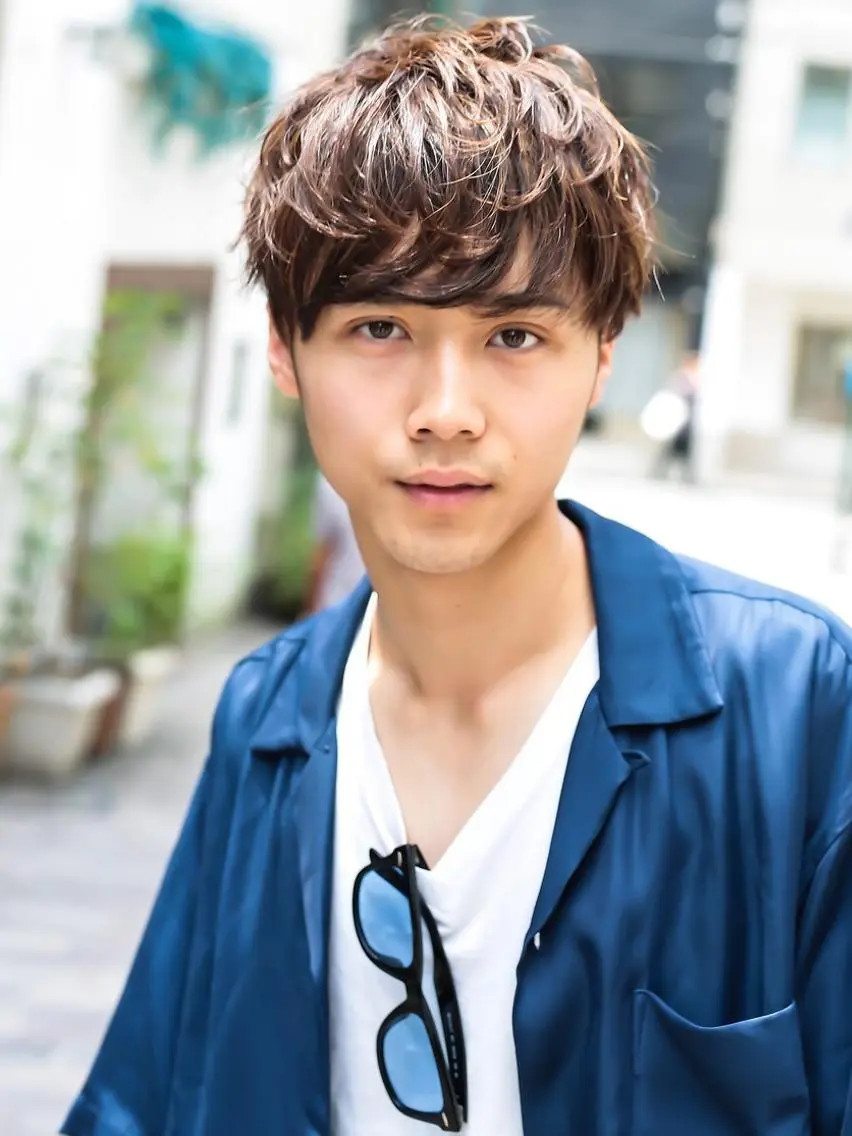 ショート カラー パーマ ヘアアレンジ メンズ メンズパーマの巨匠 鈴木純のヘアスタイル