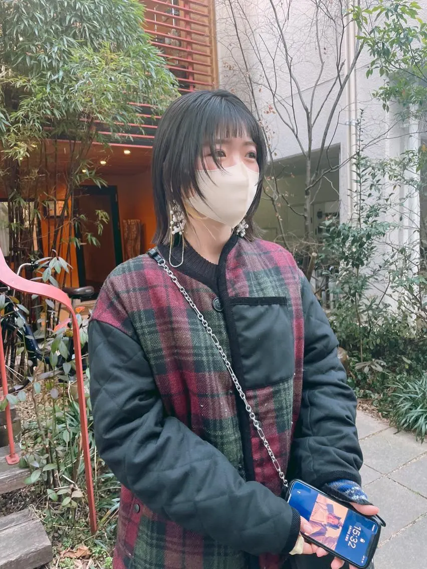 ミディアム カット ヘアカラー 関 京磨のヘアスタイル