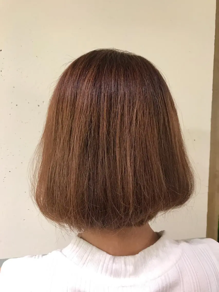 ミディアム アッシュ ボブ C-Link シーリンクのヘアスタイル