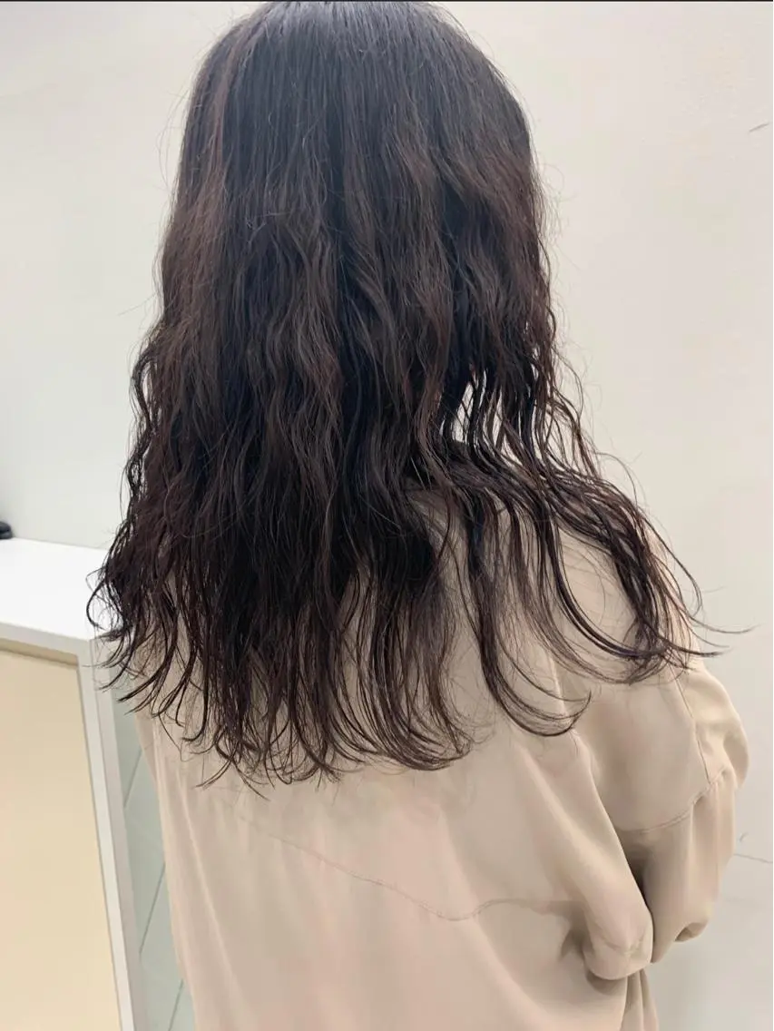 ミディアム カラー パーマ ヘアアレンジ メンズ ミディアムパーマ メンズパーマ 似合わせパーマ/ kazuのヘアスタイル