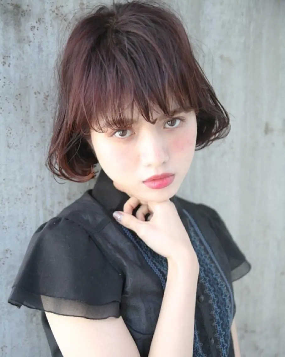 ショート カラー ボブ 代官山 ボブヘアーのヘアスタイル
