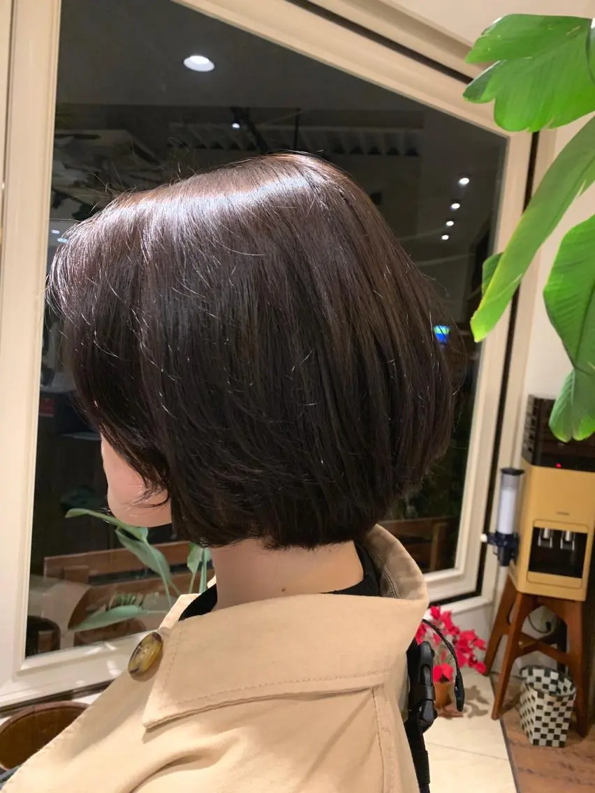 ショート カラー 似合わせカラー/艶 髪質改善/ヨシザキのヘアスタイル
