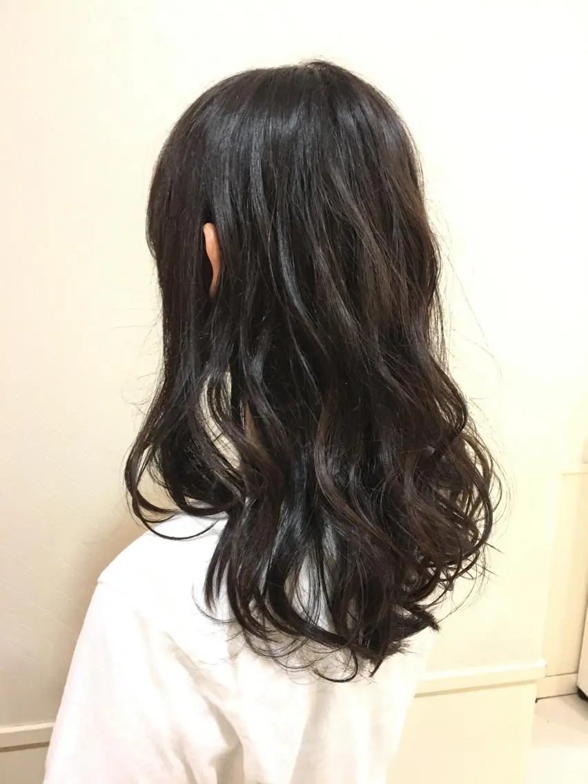 ロング カラー ブラウンカラー ショコラブラウン 髪質改善/美髪矯正 マネージャー福永のヘアスタイル