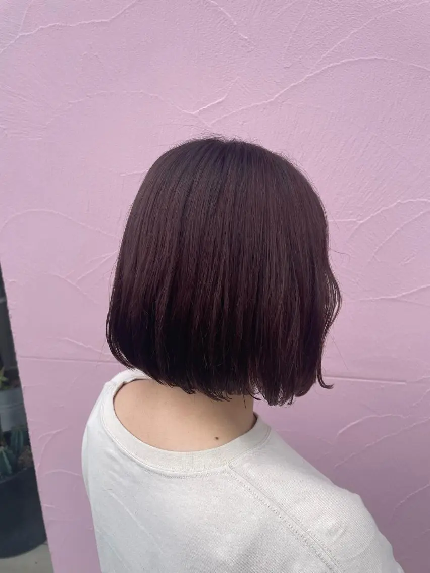 ミディアム カラー バレイヤージュ ブリーチ ブラウンカラー ケアブリーチ 透明感カラー ヘアカラー トリートメント レイヤー/ブリーチ/ 渋谷/ルル🌿のヘアスタイル