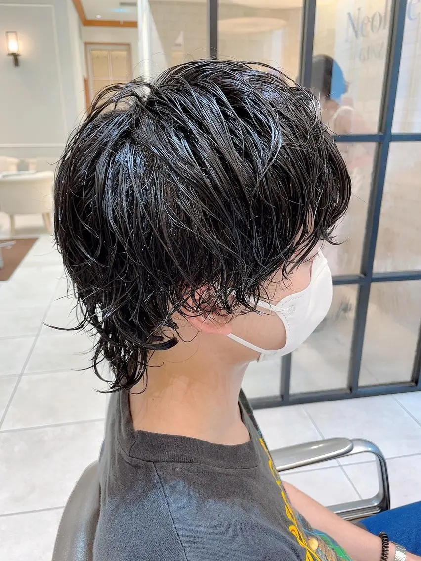 パーマ メンズ メンズパーマ ニュアンスパーマ スパイラルパーマ カット パーマ 🦖鶴岡 香純🦖のヘアスタイル