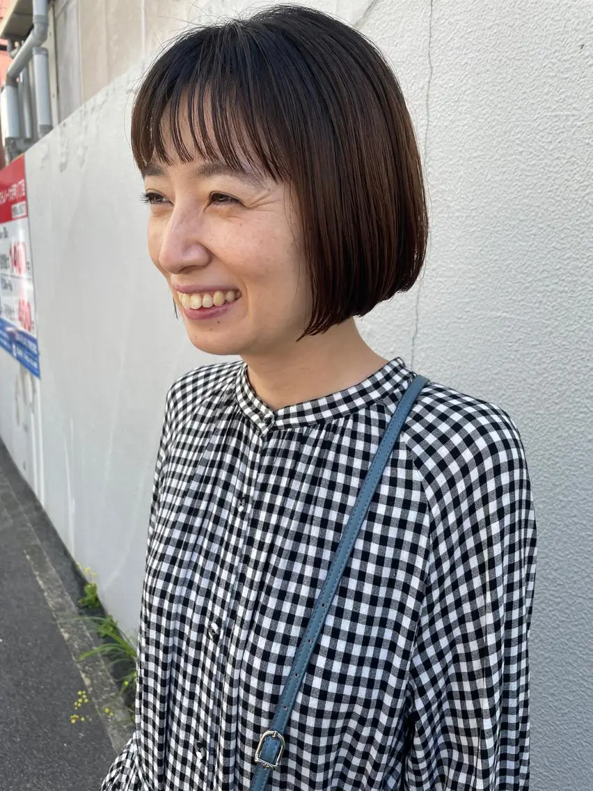 ショート ボブ カット ヘアカラー トリートメント ayane⭐️ボブ・ ショート・パーマのヘアスタイル