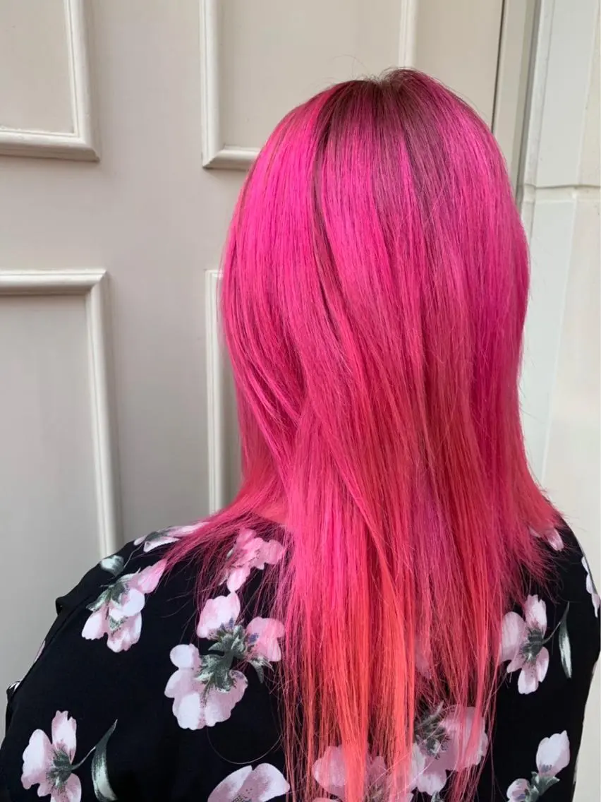 セミロング カラー ピンクカラー 🫟Blanco🫟 Color&Careのヘアスタイル