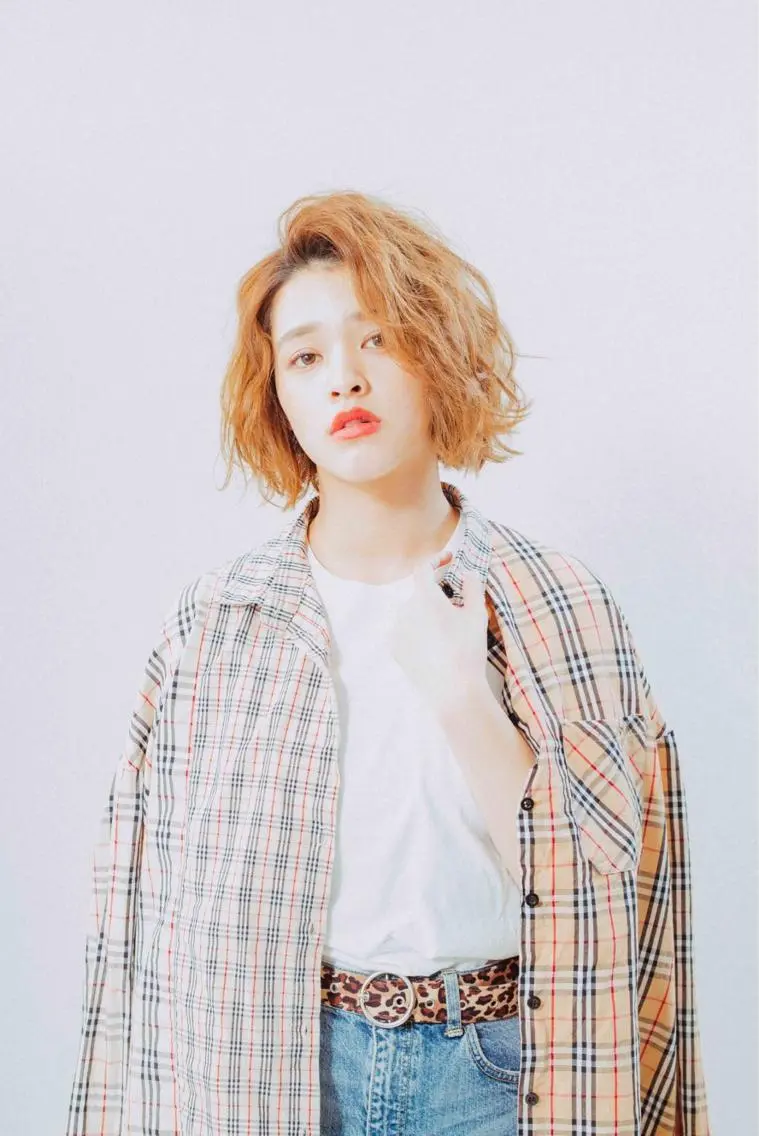ショート カラー パーマ ヘアアレンジ メンズ キッズ ネイル マツエク・マツパ メンズウルフカット ハンサムショート アディクシーカラー 透明感カラー ボブ 藤井 仁紀のヘアスタイル