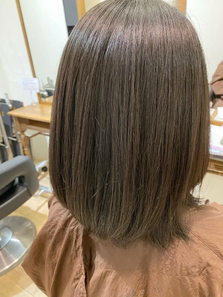 ミディアム 髪質改善 縮毛矯正 ✨美髪矯正の専門家✨ 髪質改善 松村のヘアスタイル