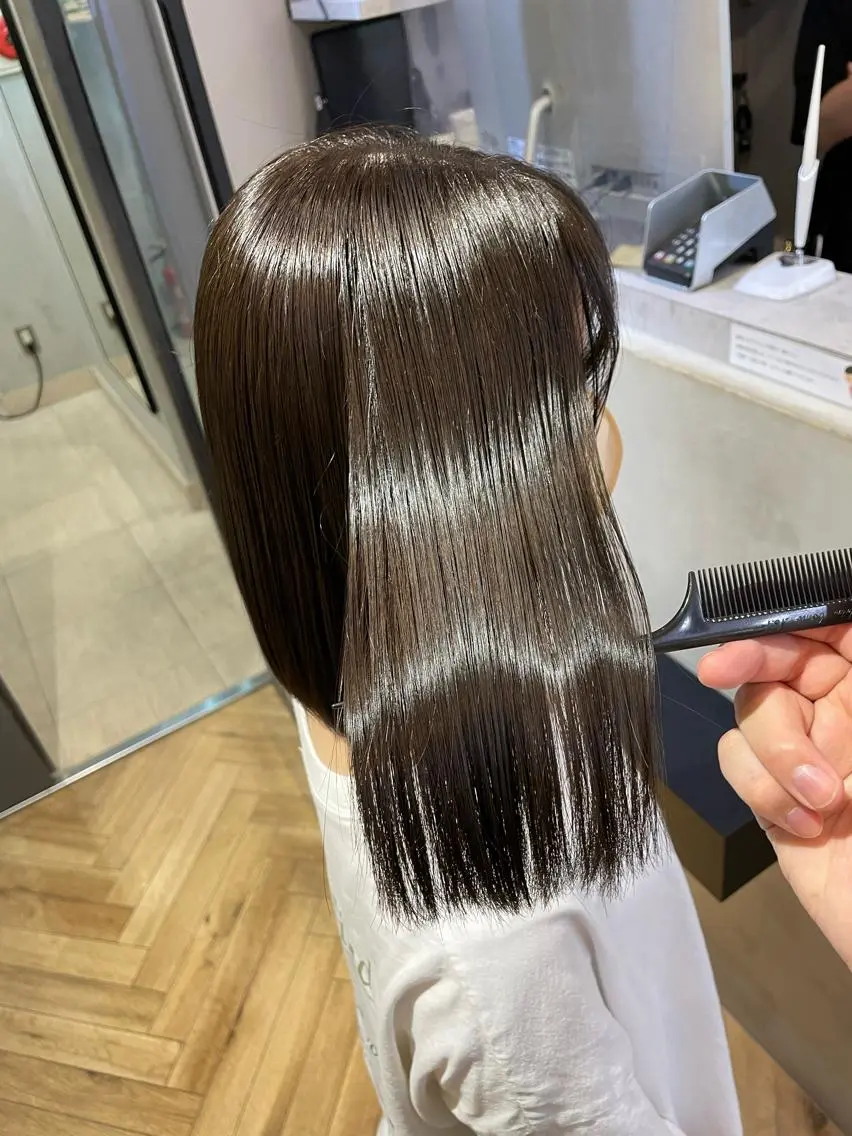 ミディアム カラー 髪質改善 トリートメント 浦野 剛志のヘアスタイル