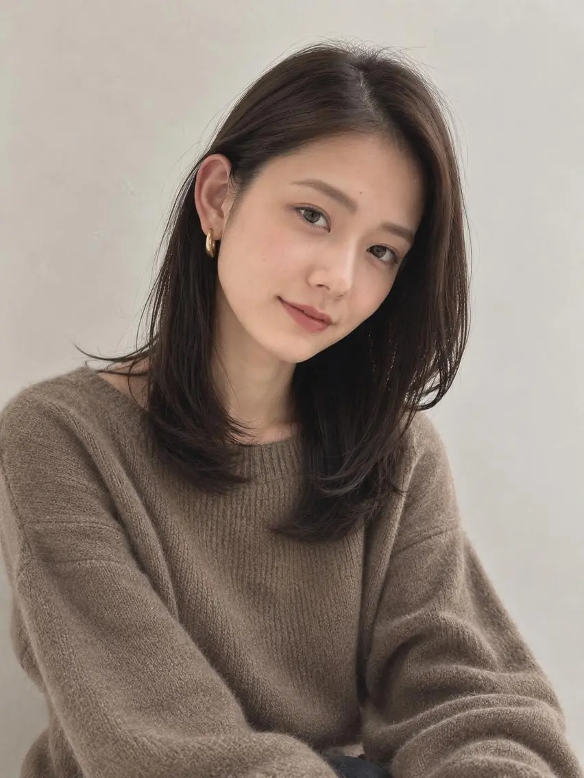 セミロング カラー ブリーチ ケアブリーチ 透明感カラー ダブルカラー イヤリングカラー カット ヘアカラー トリートメント ヘッドスパ "オトナ髪”/ LAKA TOCCAのヘアスタイル