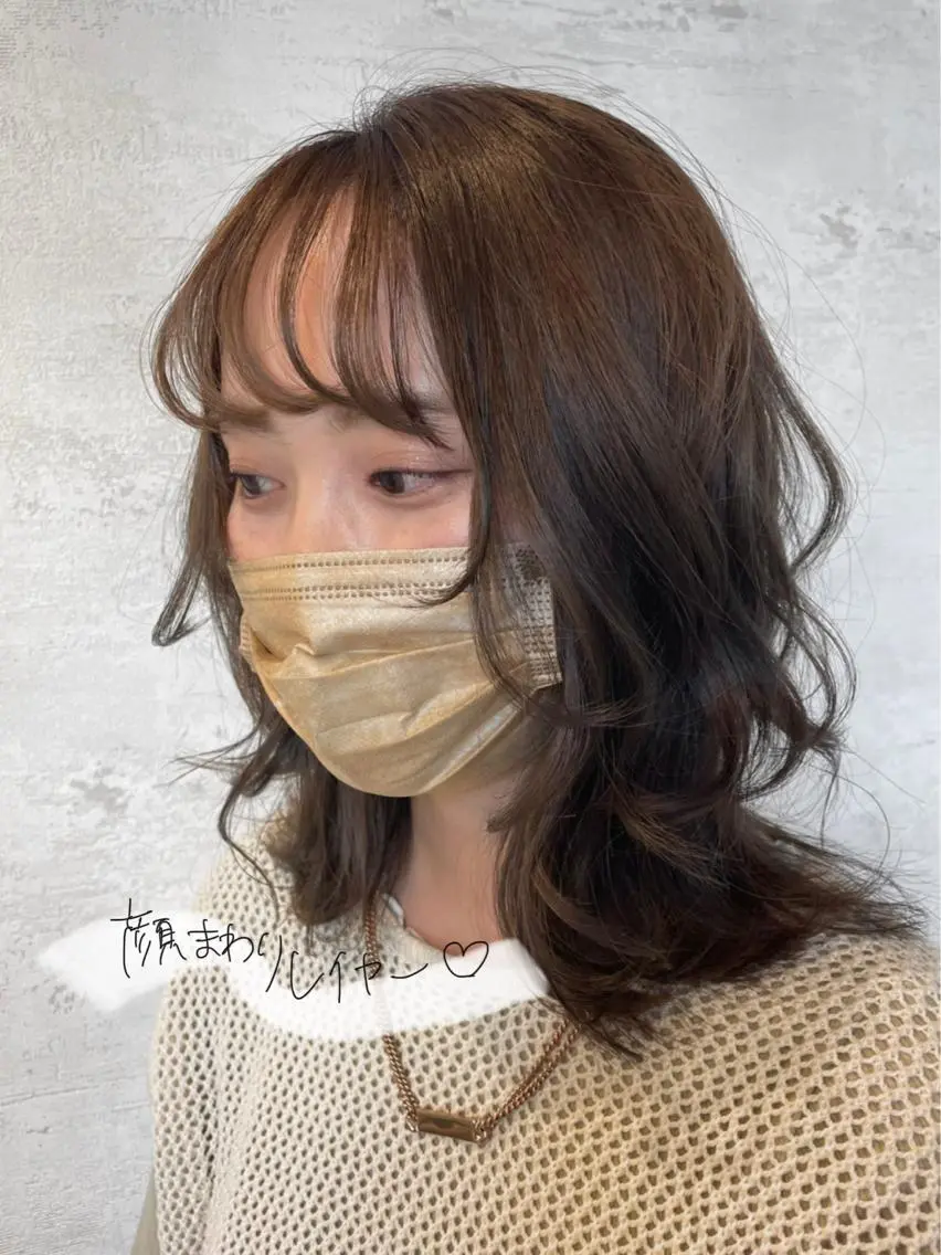 セミロング カラー 🎀ヘアセット/艶髪 /はやしほのか🎀のヘアスタイル