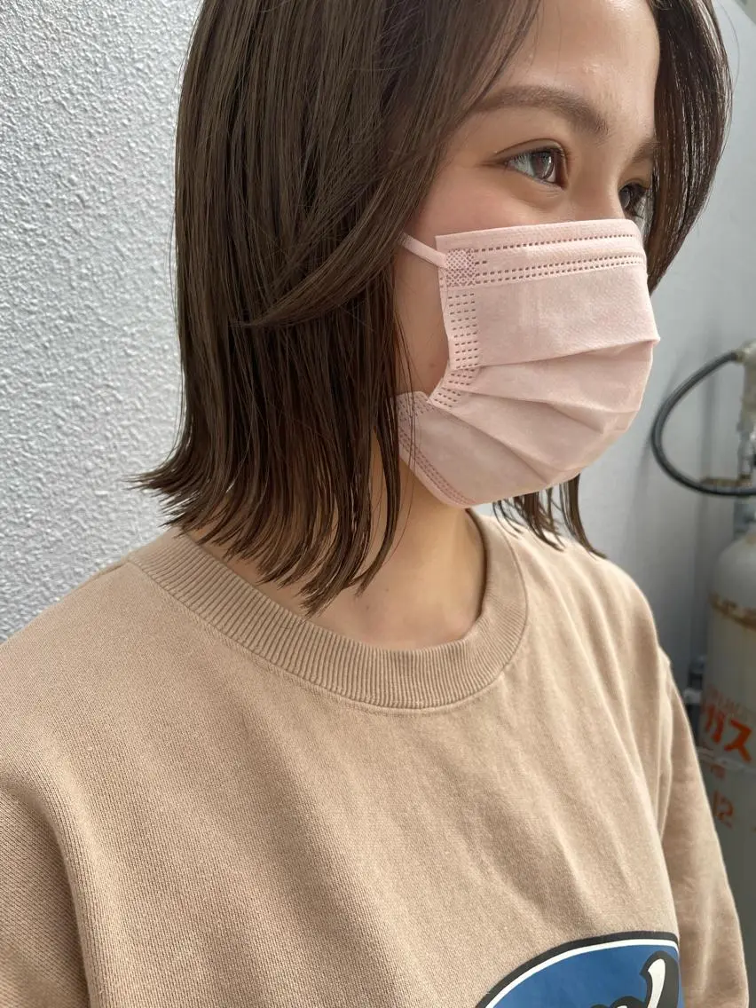 ショート 切りっぱなしボブ ショートボブ ハンサムショート 丸みショート アッシュ モテ髪/ボブ/ショー ト/アダチフウトのヘアスタイル