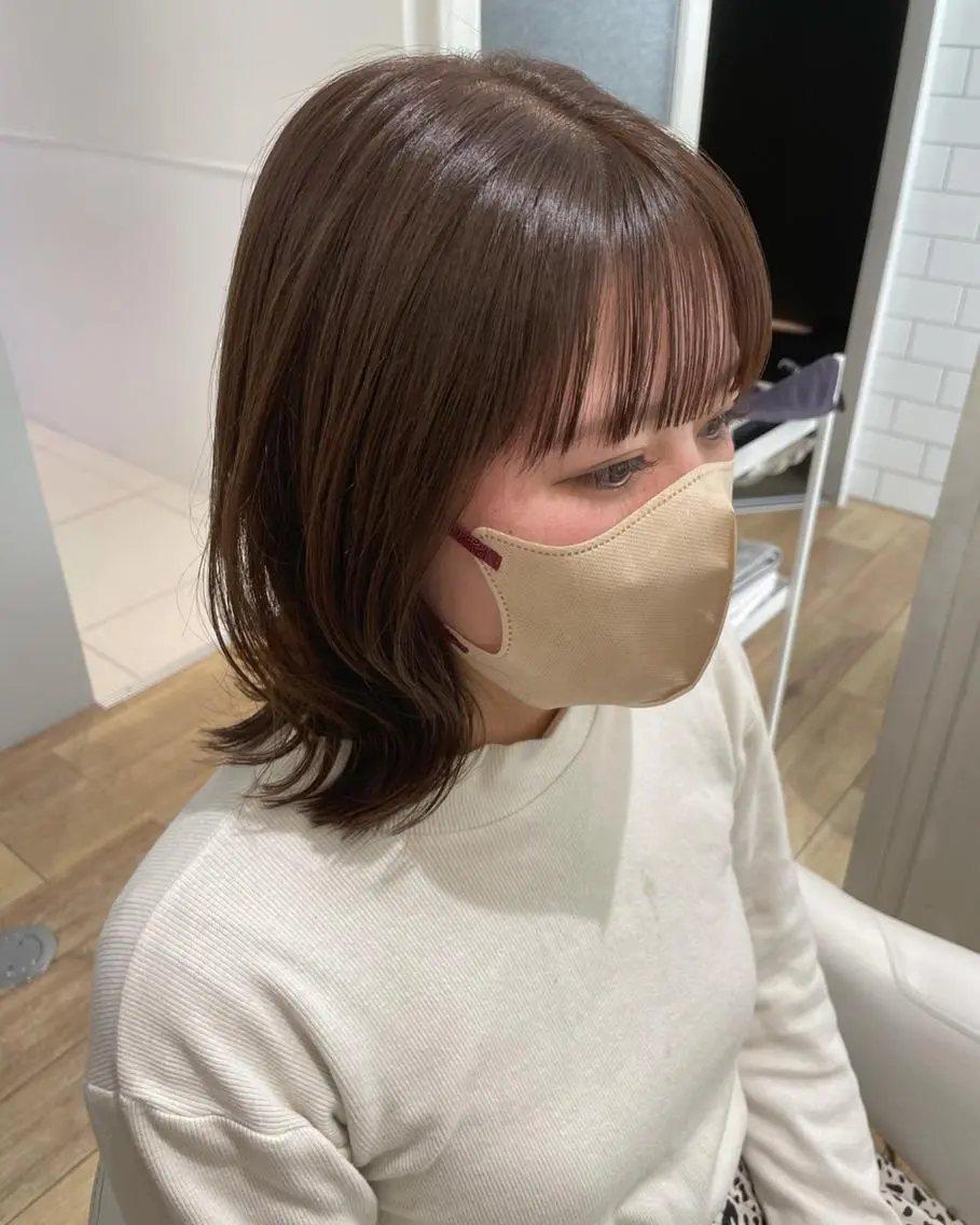 ミディアム カラー パーマ ヘアアレンジ メンズ キッズ ネイル マツエク・マツパ メンズウルフカット ボブ 外ハネヘア ウルフカット 🫧垢抜けヘア🫧 SHIORIのヘアスタイル