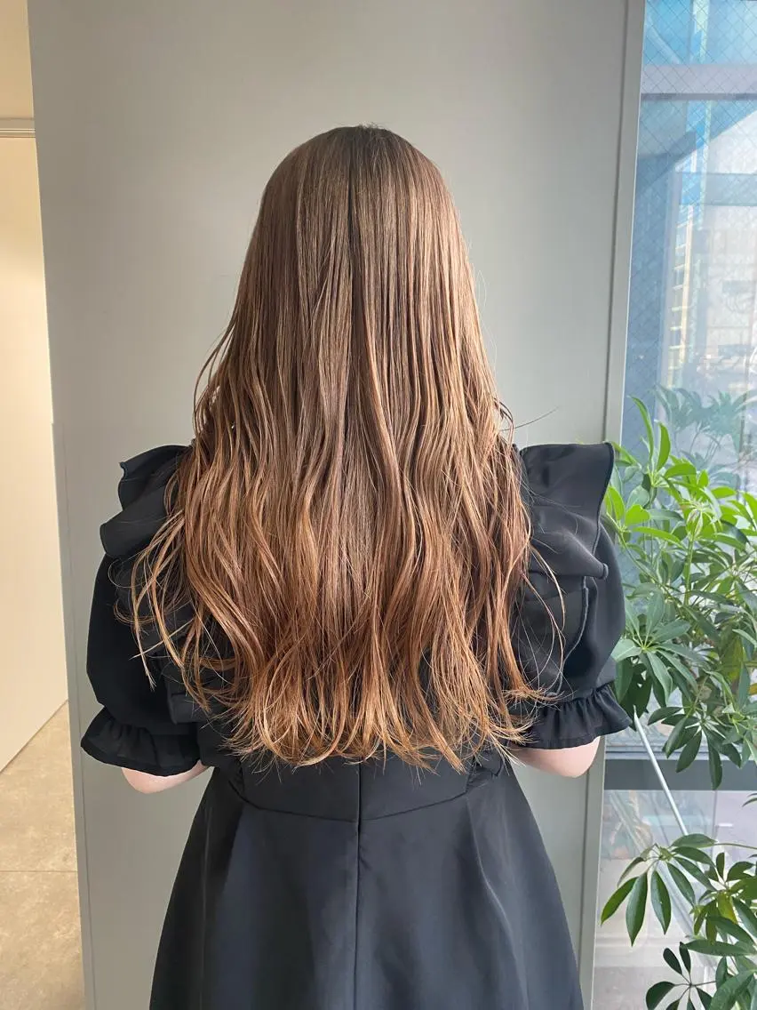 ロング カラー ヘアアレンジ ベージュカラー オレンジ ピンクカラー ヘアカラー ボブ /ニュアンス/ satomi🧸💖のヘアスタイル