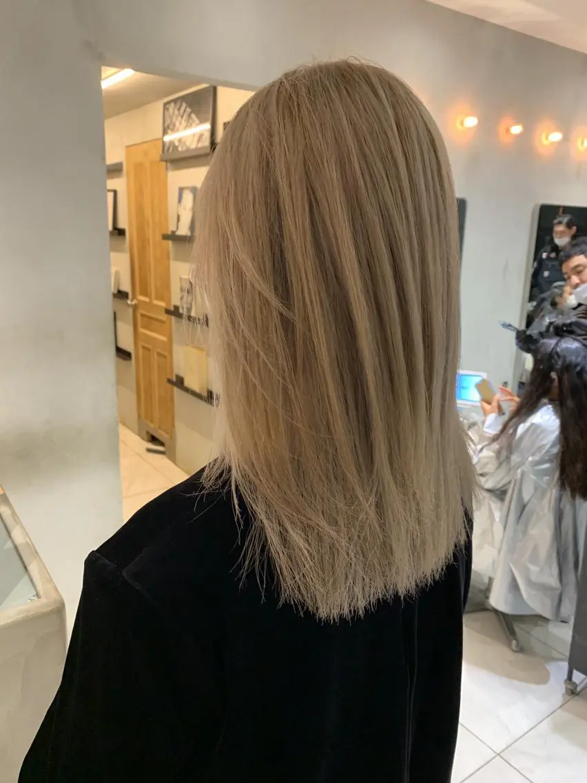 ミディアム カラー チバ タクミのヘアスタイル