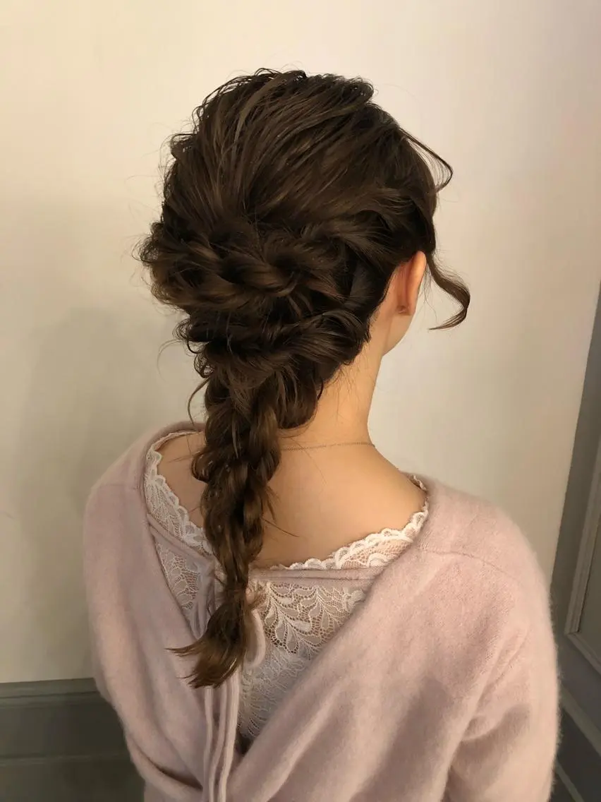 ロング ヘアアレンジ レイヤーカット✂️ 横浜No1♡下鳥翔子のヘアスタイル