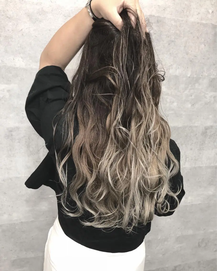 ロング カラー 髪質改善 中川 翔のヘアスタイル