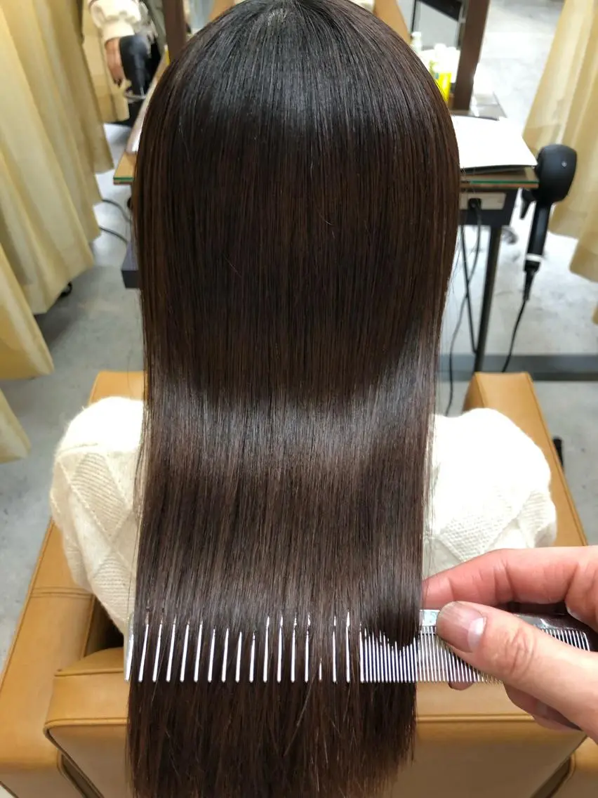 セミロング 髪質改善 カット 縮毛矯正 [仙台髪質改善]小原 弘之のヘアスタイル