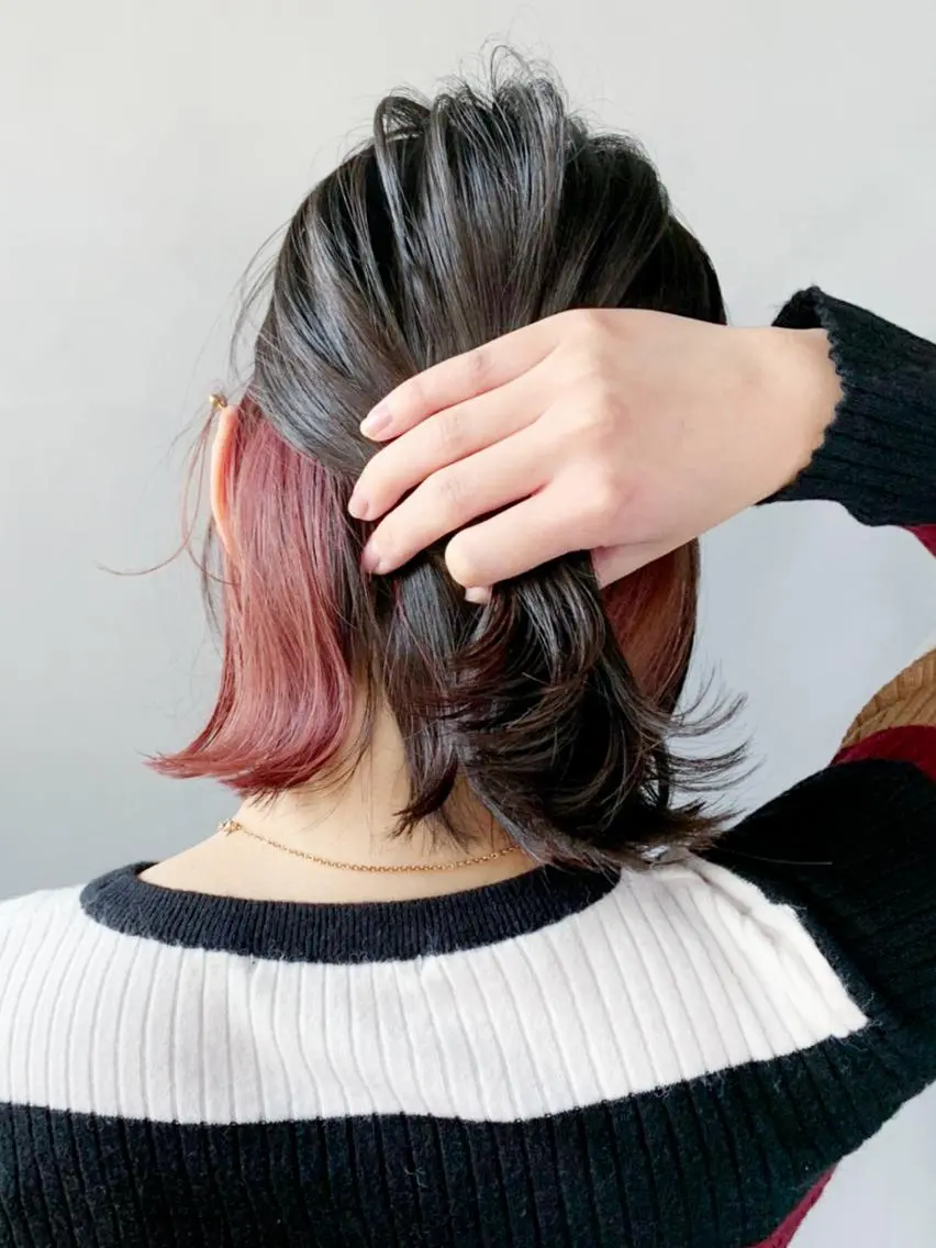 ミディアム カラー ピンクカラー ITbyALBUM 中野店のヘアスタイル