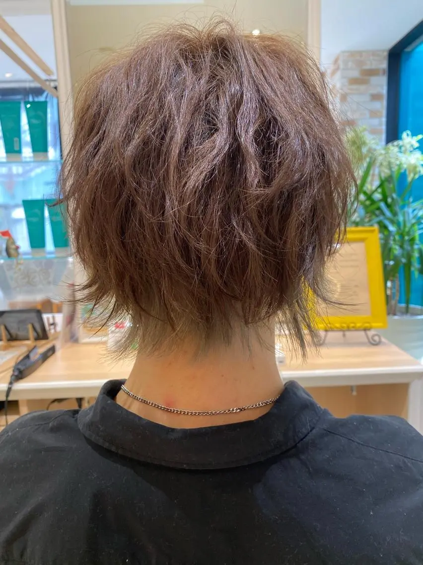 ショート カラー メンズ 🩵波巻き/ツイスパ HARU💎のヘアスタイル