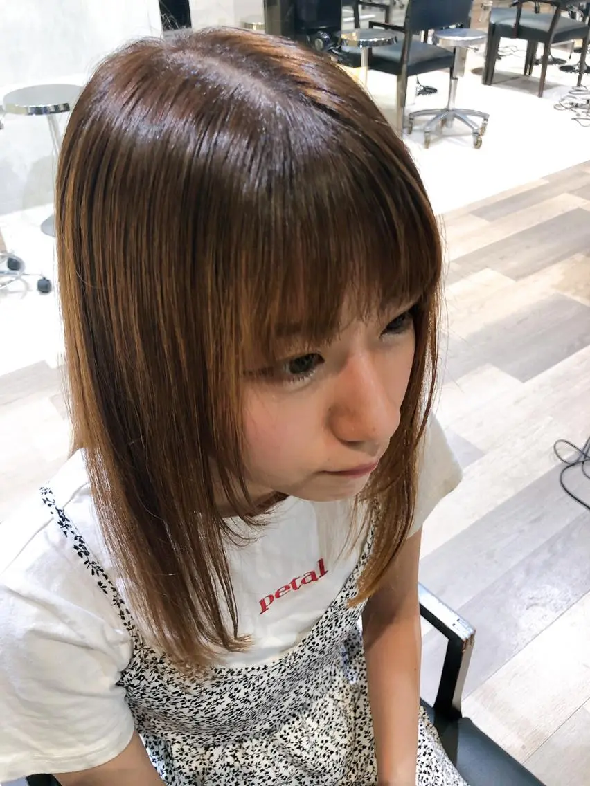 ロング 小顔カット トリートメント 酸熱トリートメント CYNTHIADUE 店長｜ IRISUのヘアスタイル