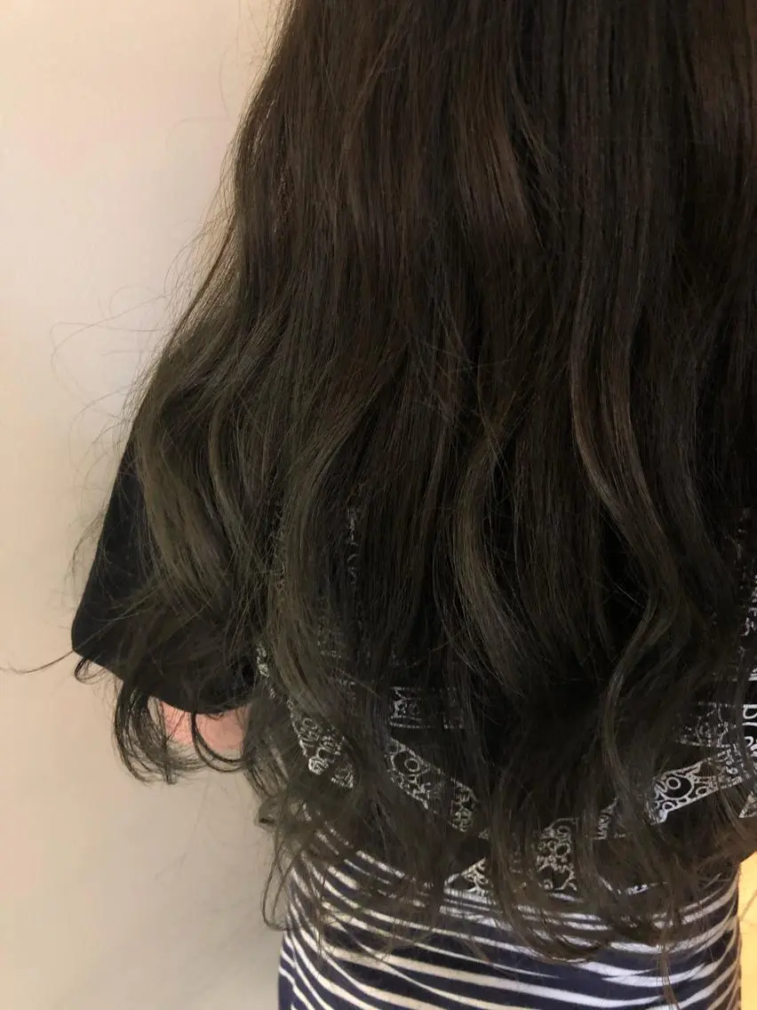 ロング カラー ヘアカラー トリートメント 韓国hair ·͜· watanabeのヘアスタイル