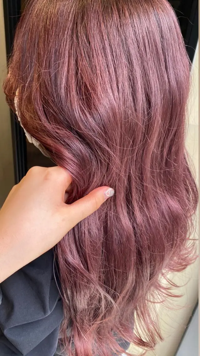 セミロング カラー ヘアアレンジ 韓国ヘア┊︎レイヤー ┊︎haruka🌙のヘアスタイル